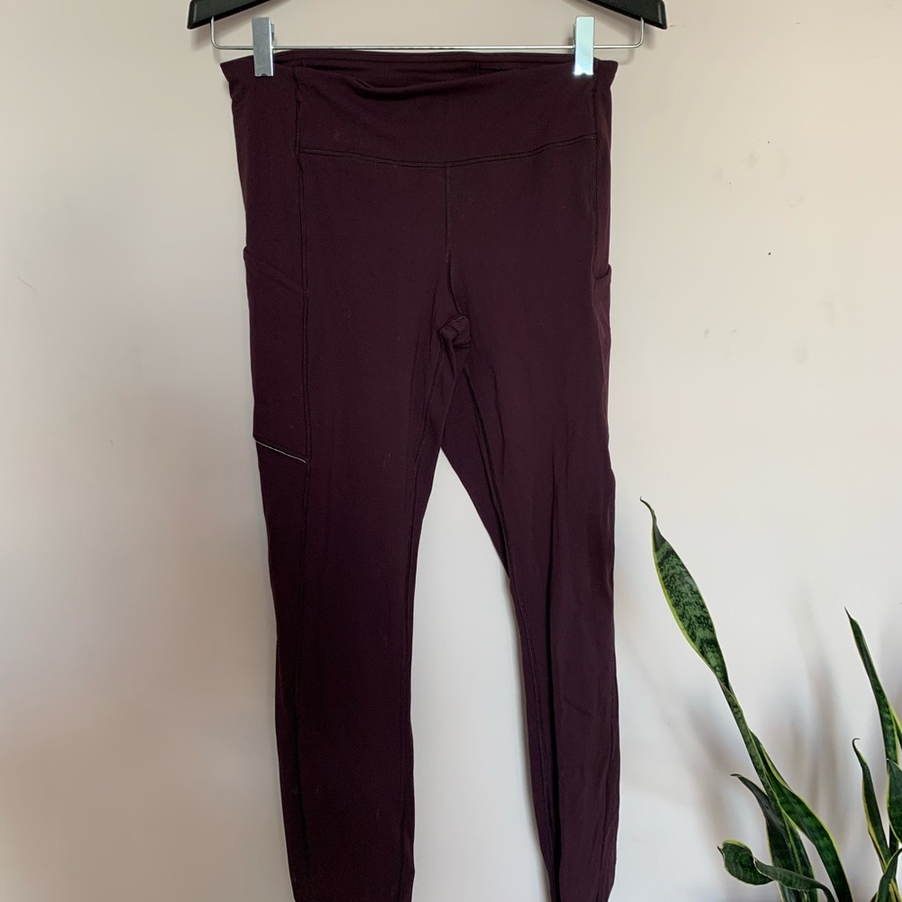 Lululemon Leggings Burgundy/ Maroon